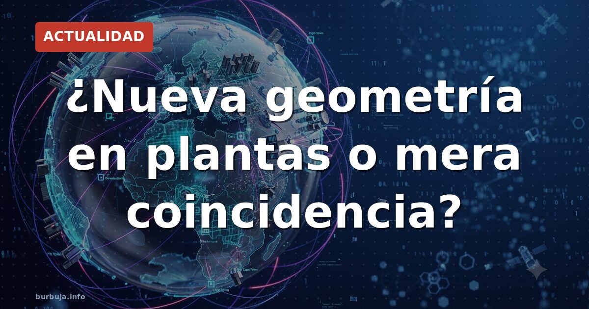 ¿Nueva geometría en plantas o mera coincidencia?