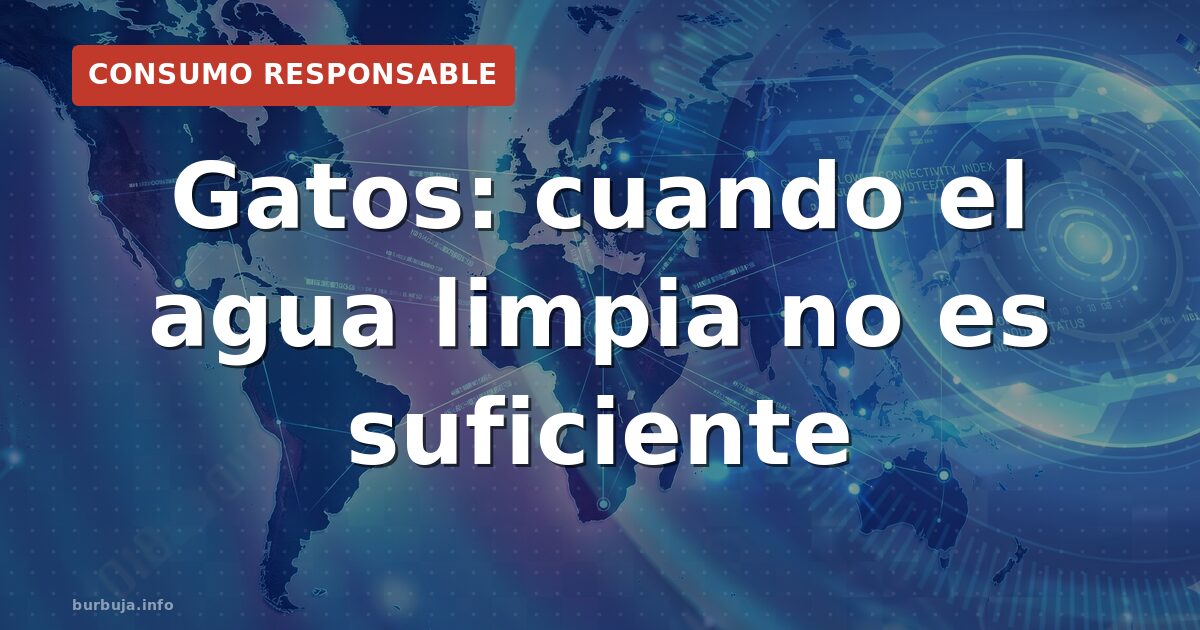 Gatos y agua sucia: la manía de beber del charco