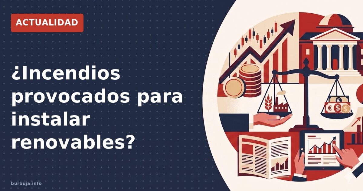 ¿Incendios provocados para instalar renovables?
