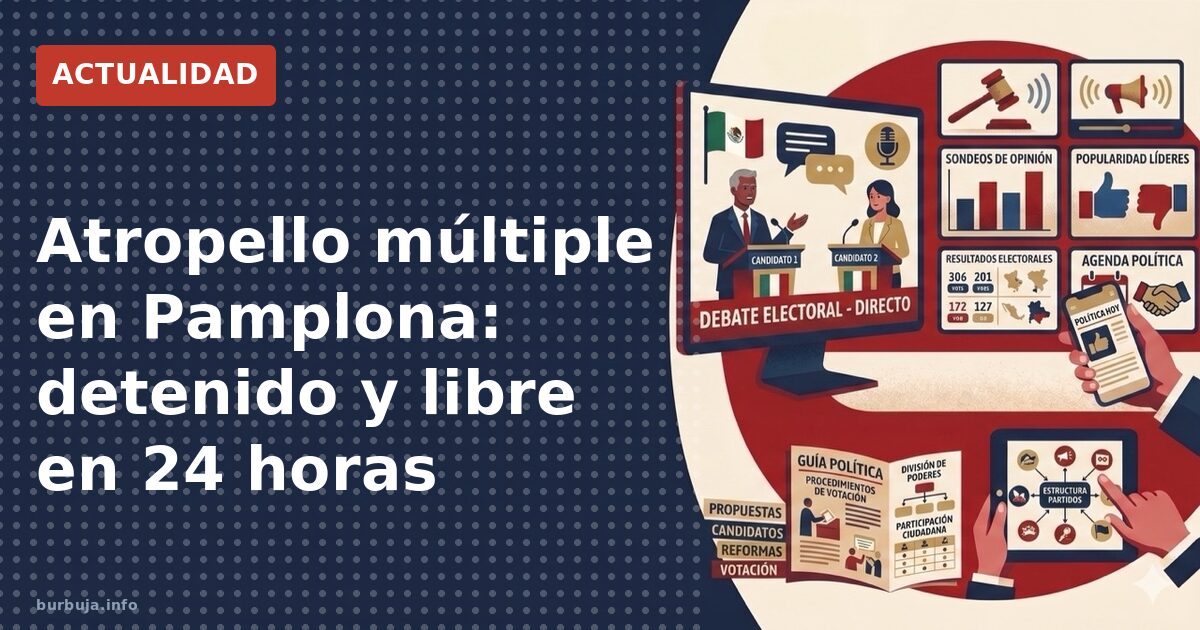 Pamplona: roba furgoneta, atropella a tres y sale libre