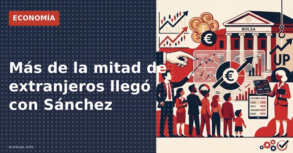 El 54% de los inmigrantes llegó en la era Sánchez