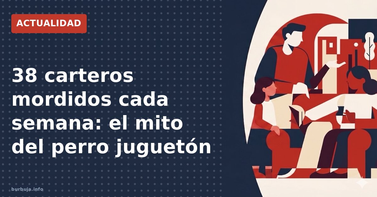 38 carteros mordidos cada semana: el mito del perro juguetón