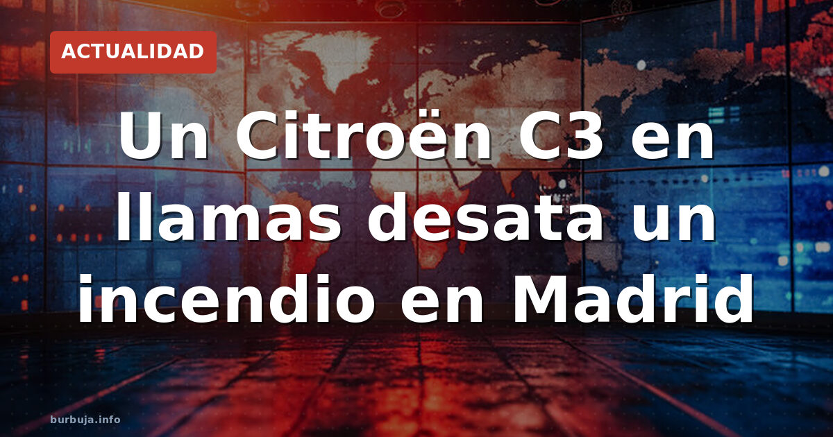 Un Citroën C3 provoca un incendio forestal