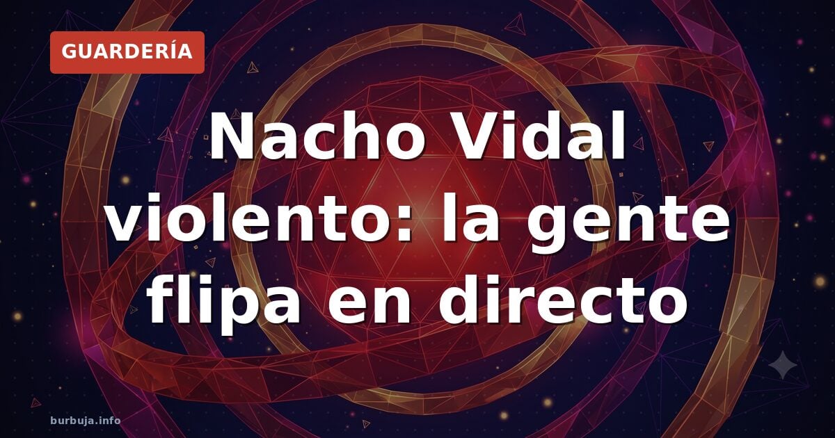 Nacho Vidal violento: la gente flipa en directo