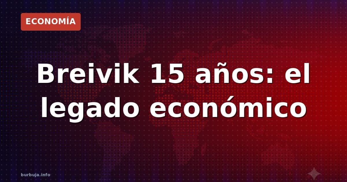 Breivik 15 años: el legado económico