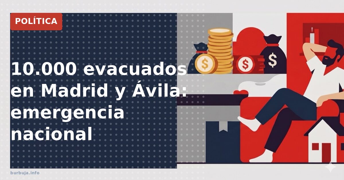 10.000 evacuados en Madrid y Ávila: emergencia nacional