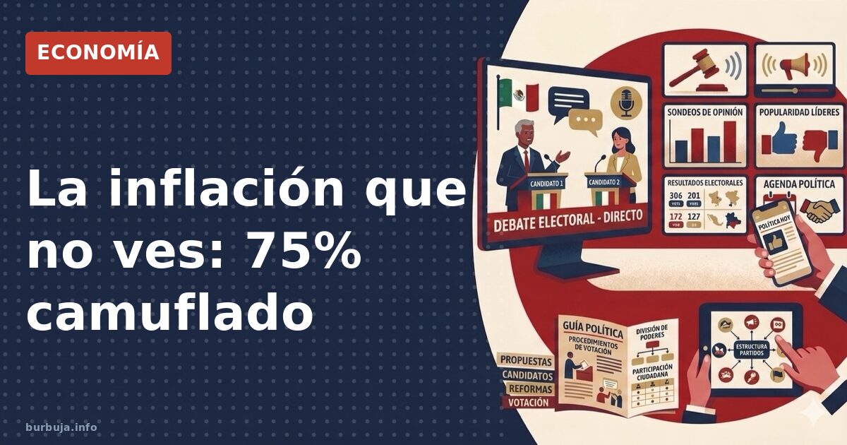La inflación que no ves: 75% camuflado