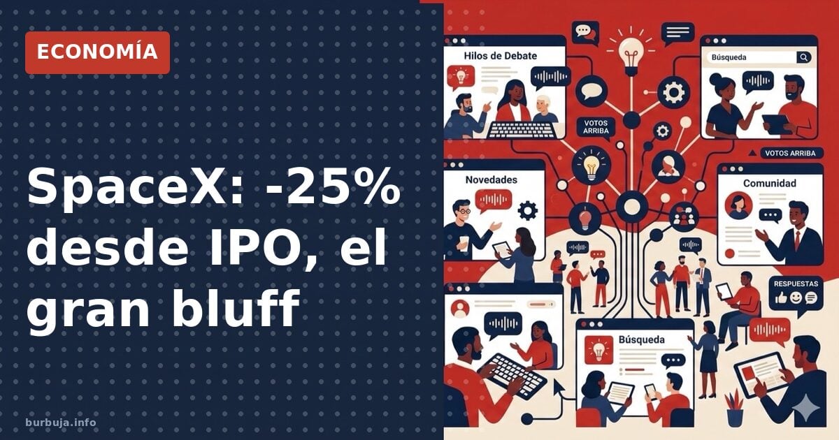 Spacex: -25% en bolsa, ¿el próximo bluff?