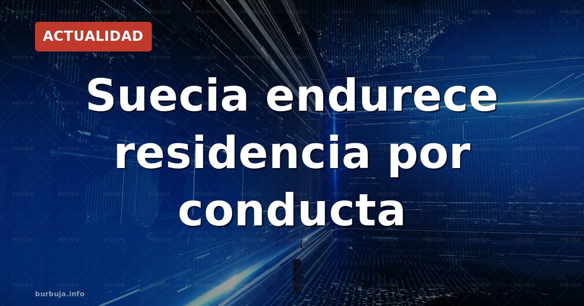 Suecia ataca el islam con su nueva ley de residencia