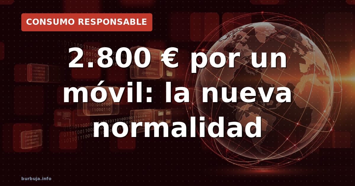 Móviles de 2.800 euros: ¿burbuja o inflación?