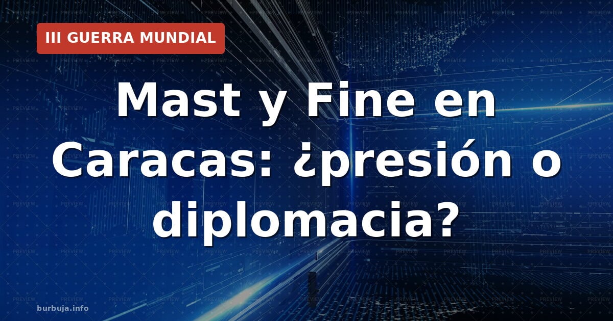 Senadores estadounidenses Mast y Fine visitan Venezuela en medio de tensiones