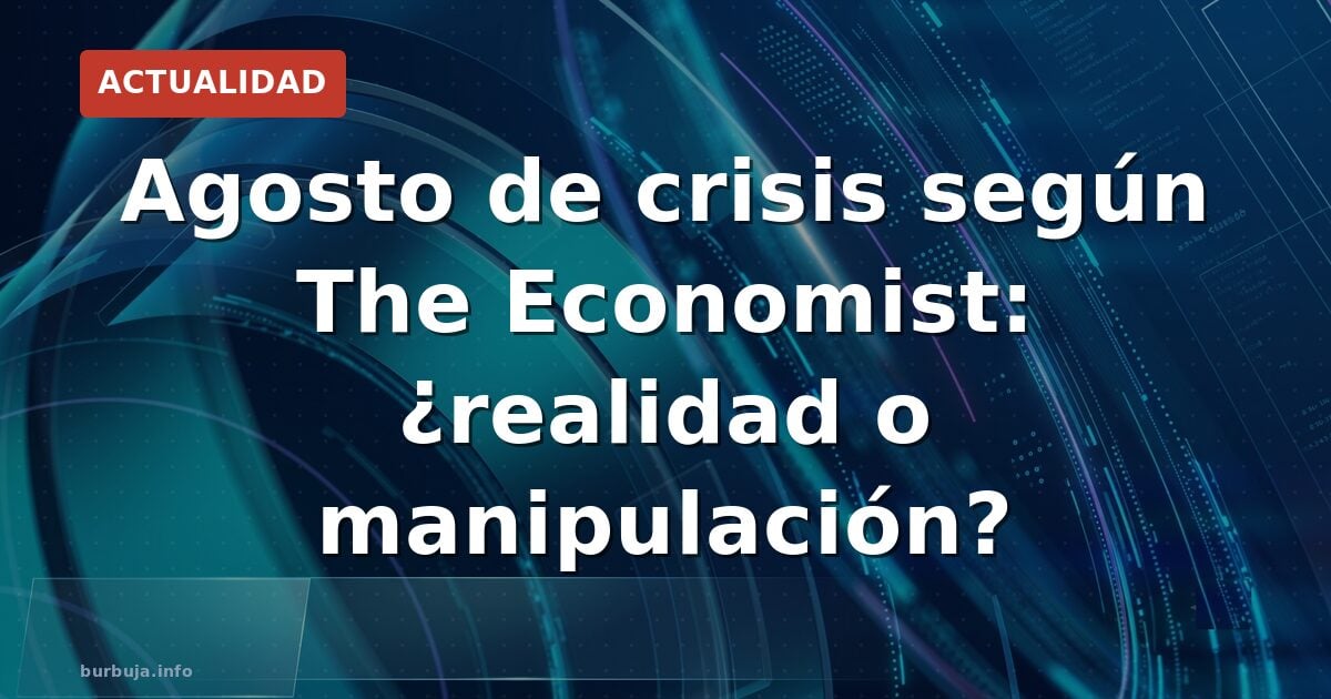 El polémico calendario de The Economist para agosto
