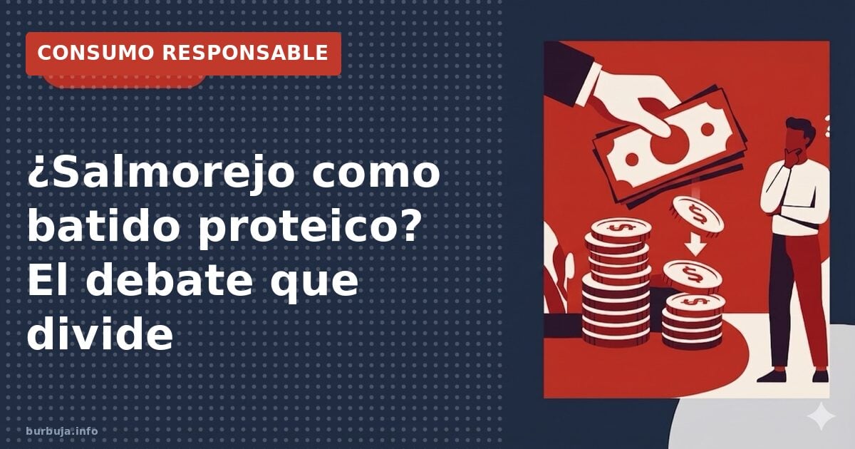 ¿Salmorejo como batido proteico? El debate que divide