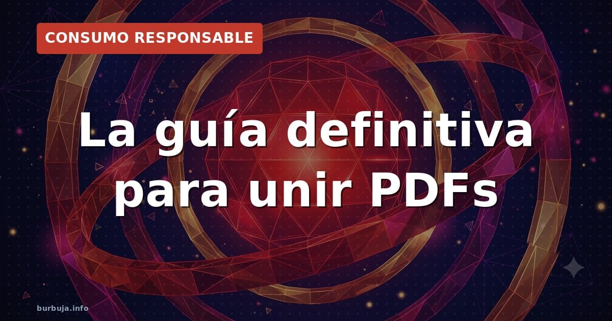 Pantalla de ordenador mostrando varios archivos PDF de distinto tamaño antes de fusionarlos en un único documento