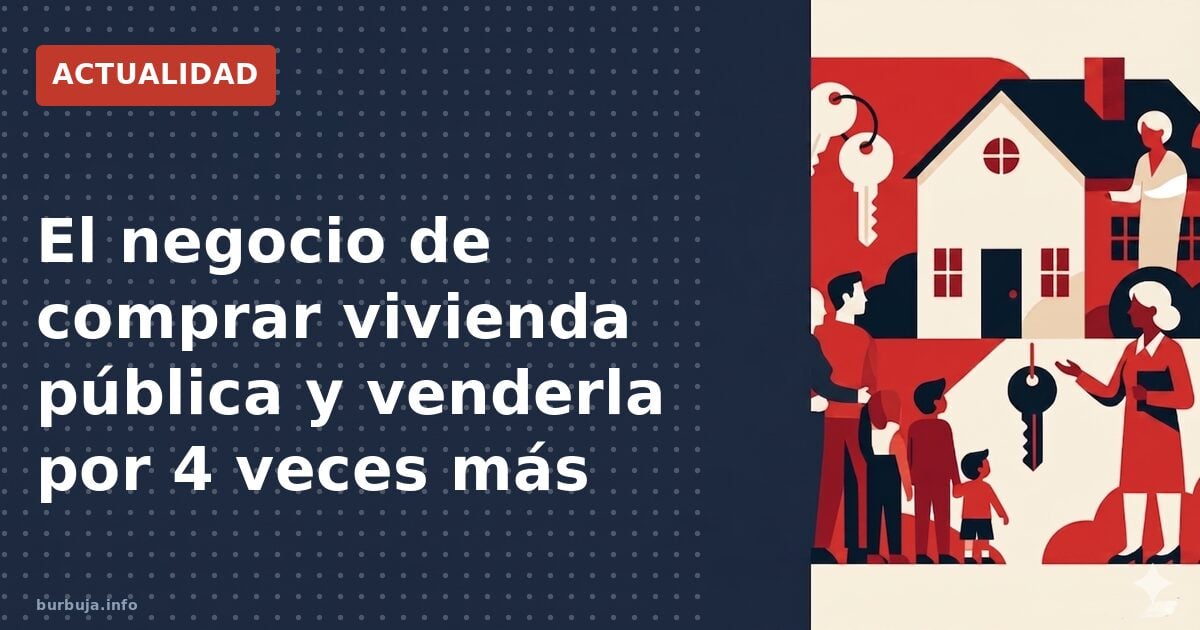 Vivienda pública de Madrid: compra a 70.000, venta a 300.000