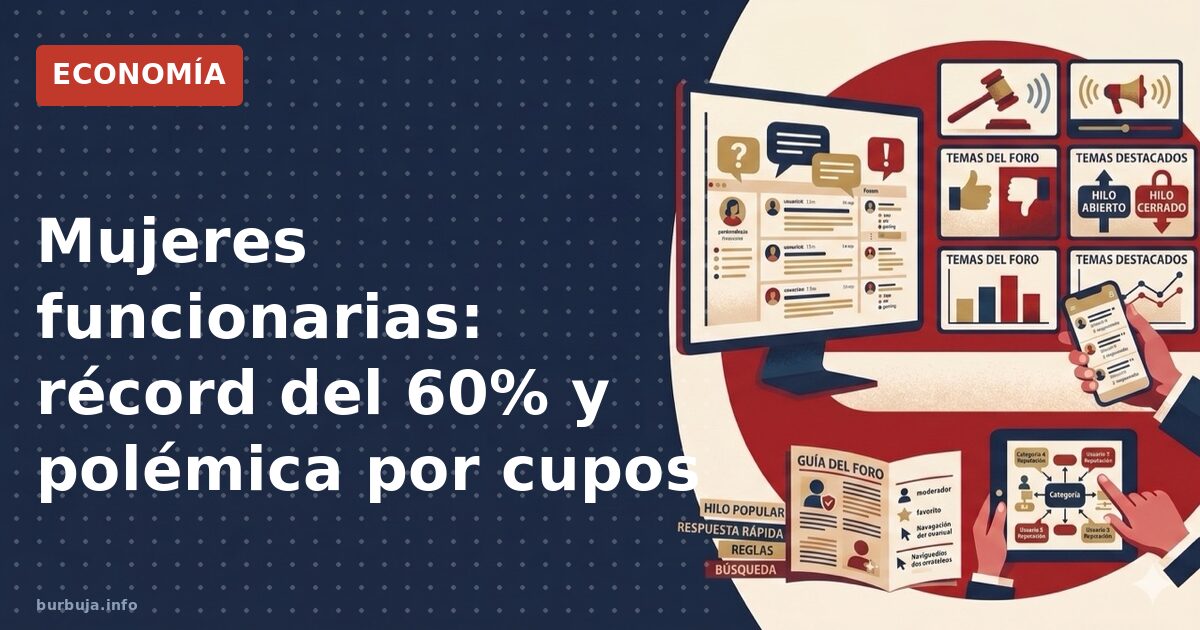 Mujeres funcionarias: récord del 60% y polémica por cupos