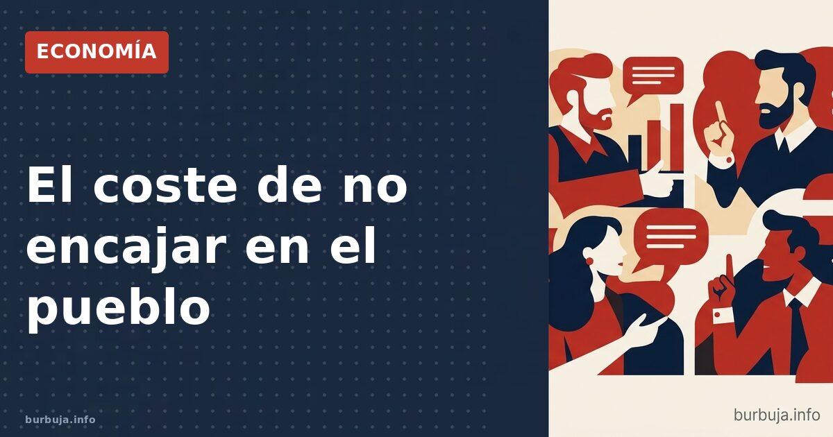 El coste de no encajar en el pueblo
