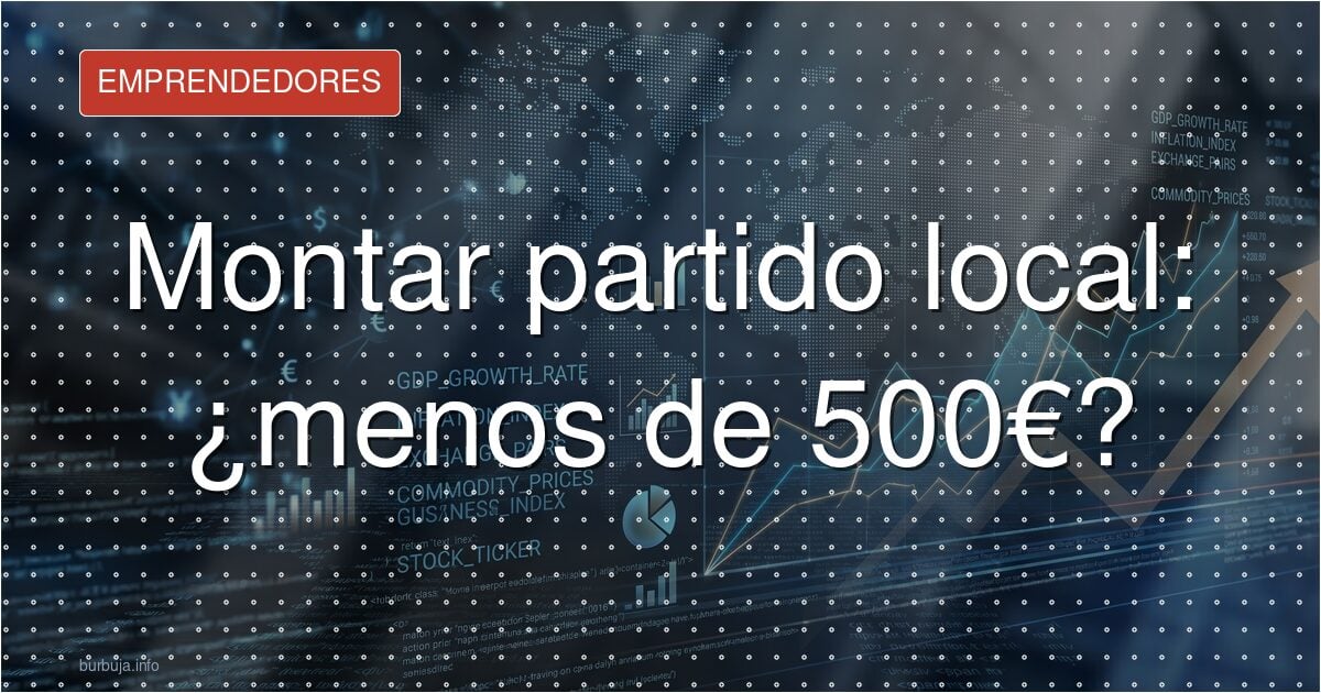 Montar partido local: ¿menos de 500€?