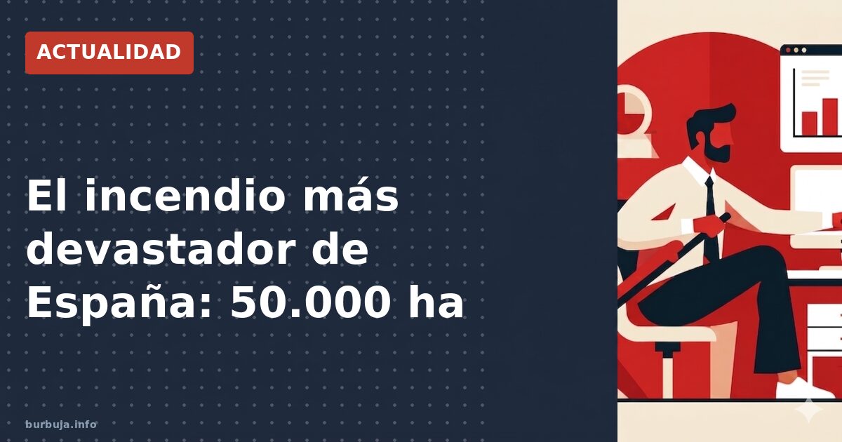 El incendio más devastador de España: 50.000 ha