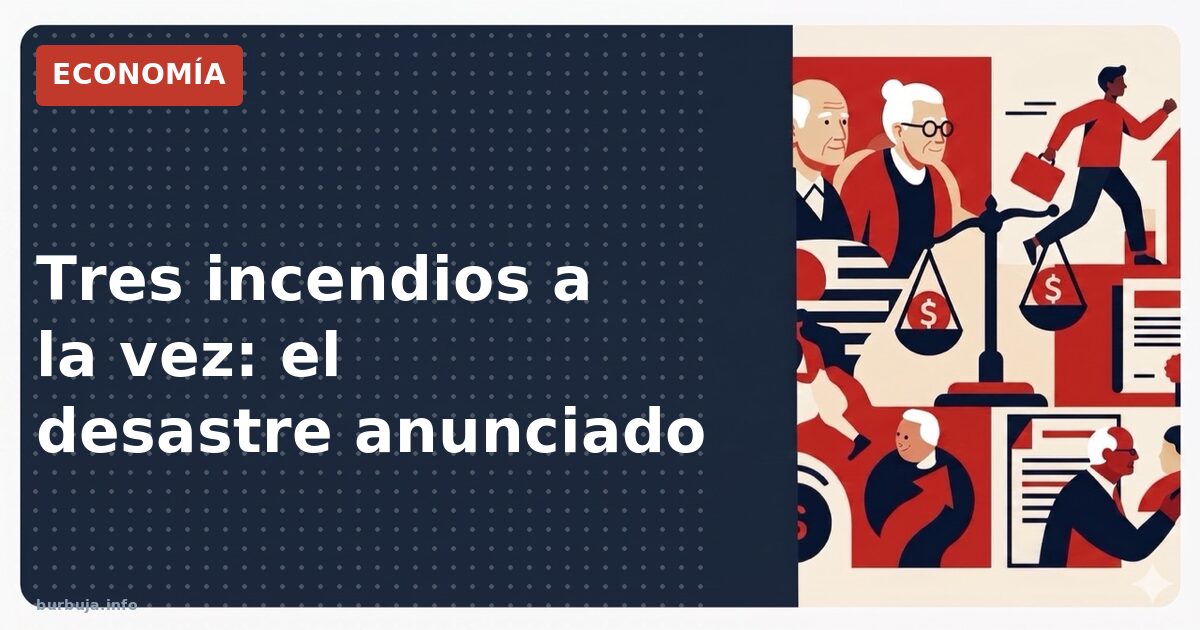 Incendios simultáneos: el desastre anunciado