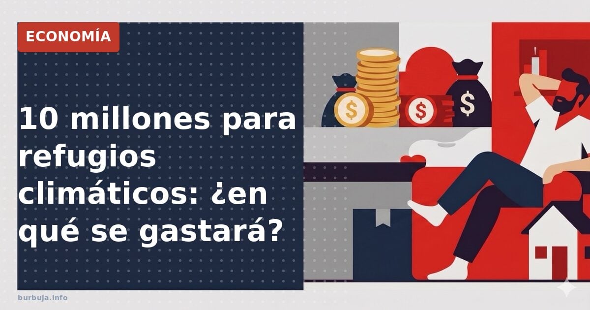 ¿Refugios climáticos con 10 millones?
