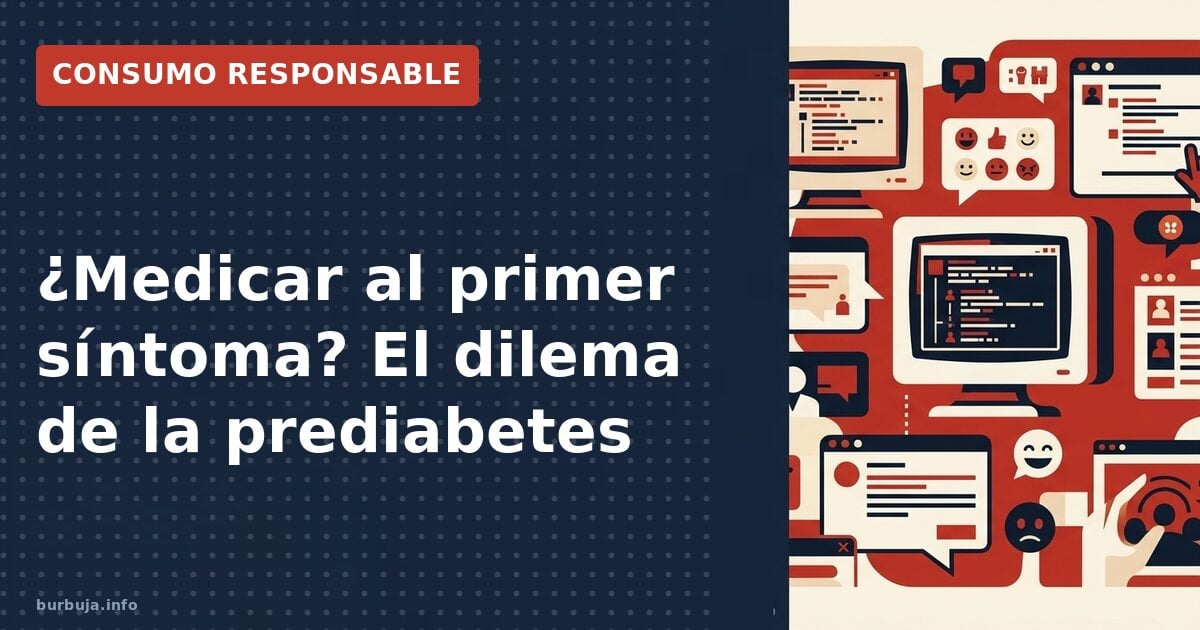 ¿Medicar al primer síntoma? El dilema de la prediabetes