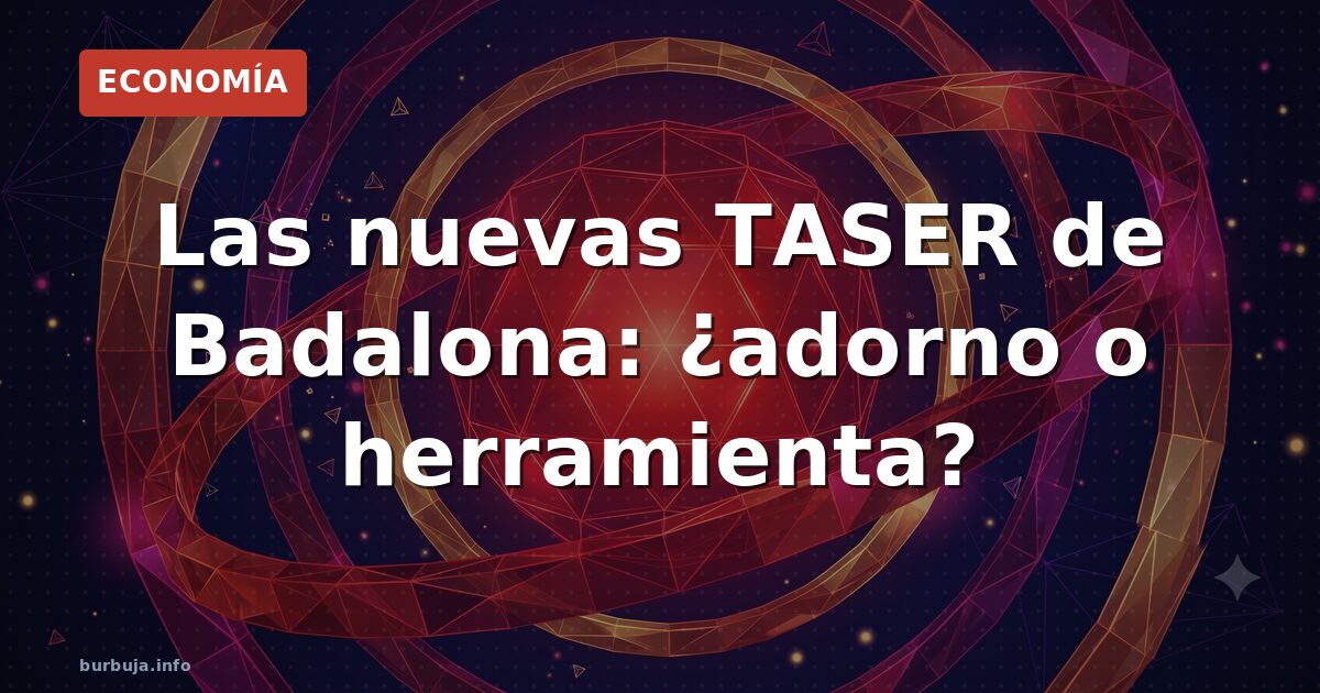 Badalona policía TASER ¿arma o adorno?
