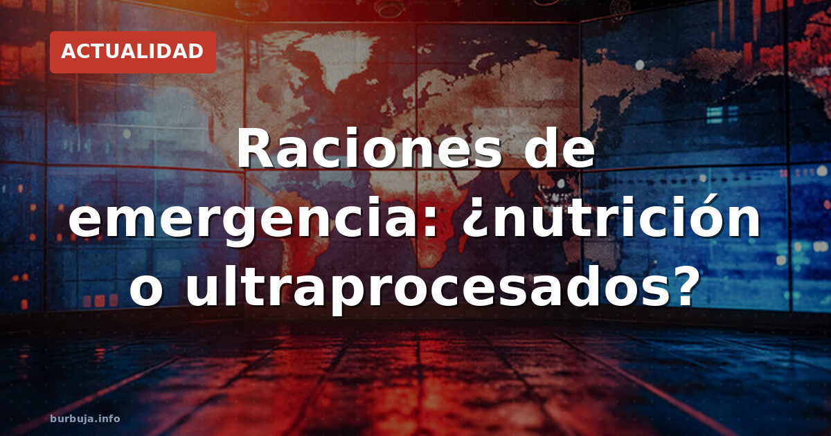 Lo que realmente hay dentro de una ración de emergencia
