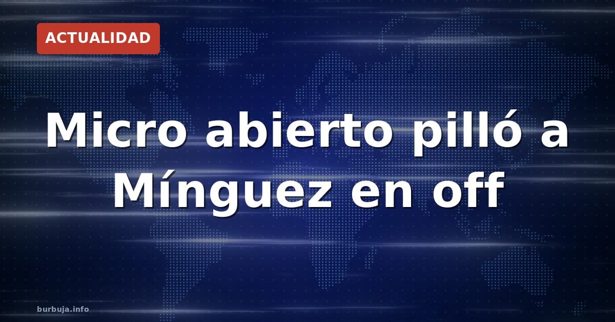 El micrófono abierto que delata a Montse Mínguez