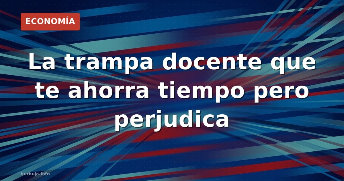 Profesora confiesa que diseña tests para no corregir