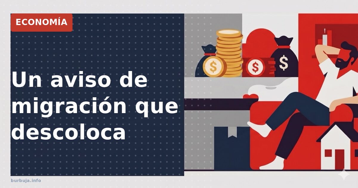 Un aviso de migración que descoloca