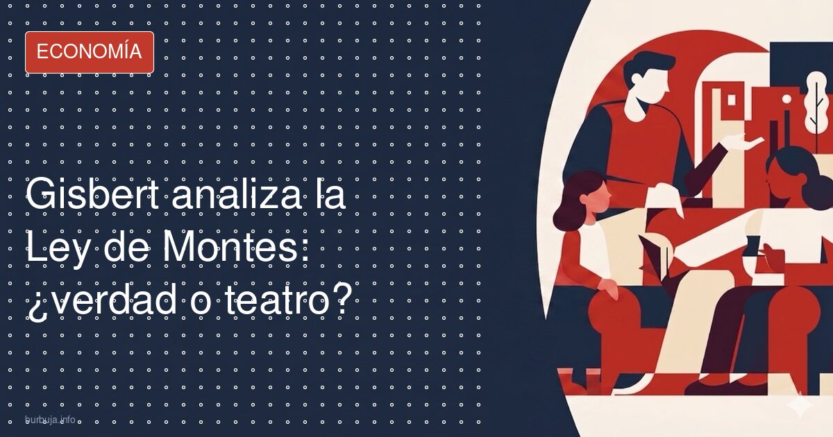 Gisbert analiza la Ley de Montes: ¿verdad o teatro?