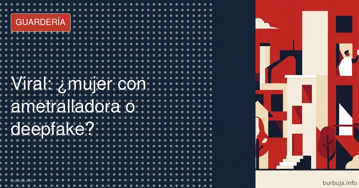 Viral: ¿mujer con ametralladora o deepfake?