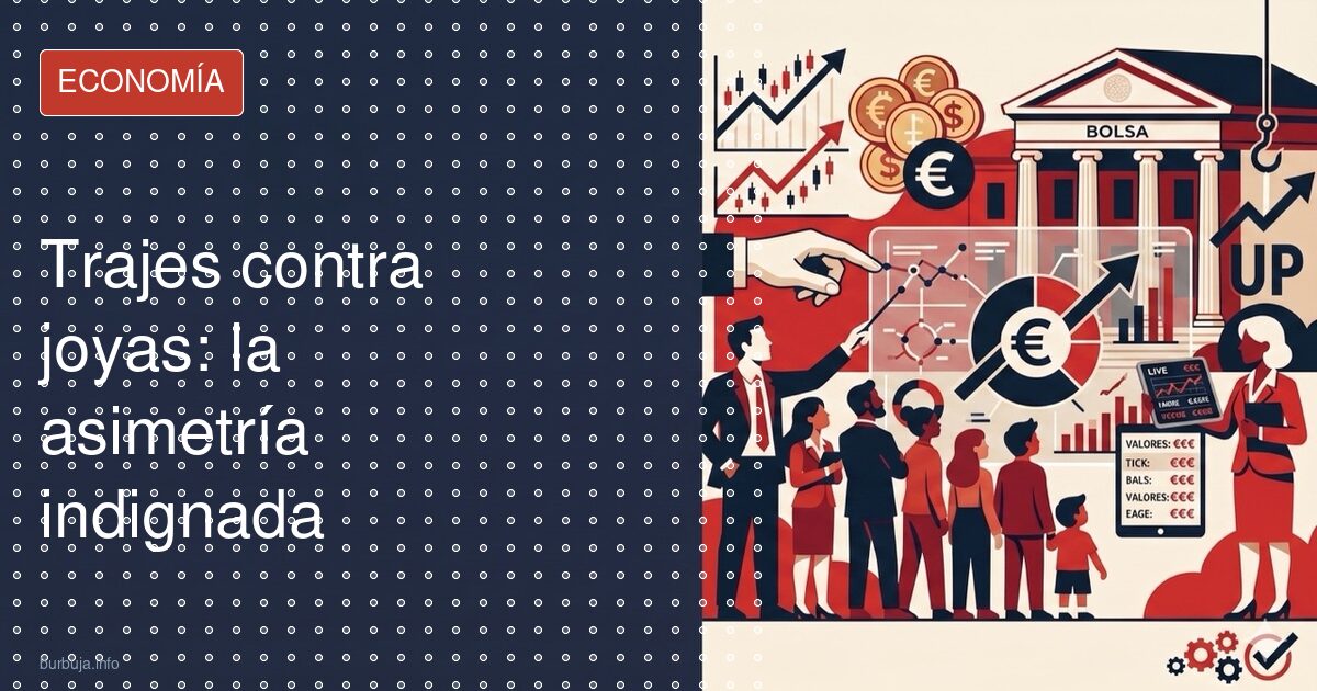 Trajes contra joyas: la asimetría indignada