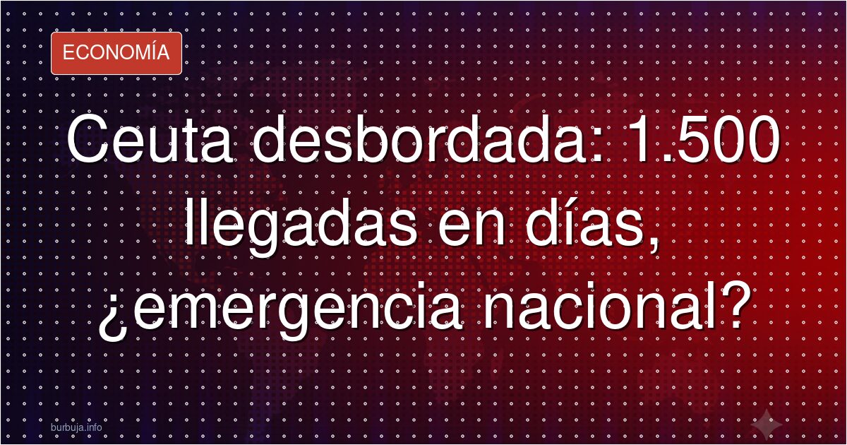 Ceuta pide emergencia nacional por llegada masiva