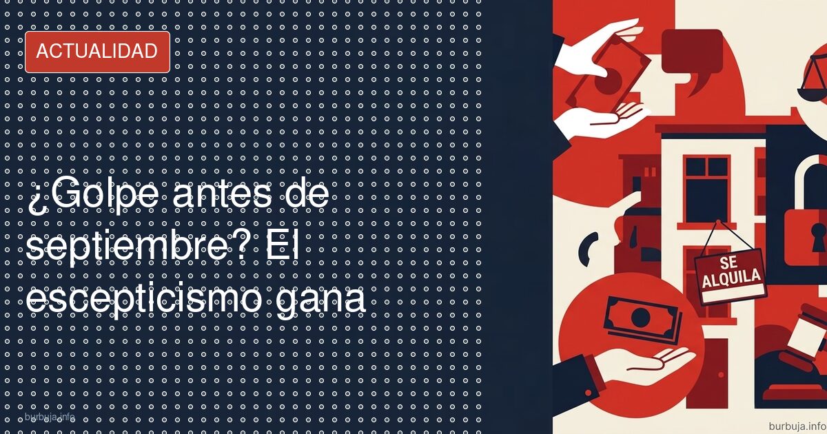 ¿Golpe de estado en agosto? La respuesta es un no rotundo