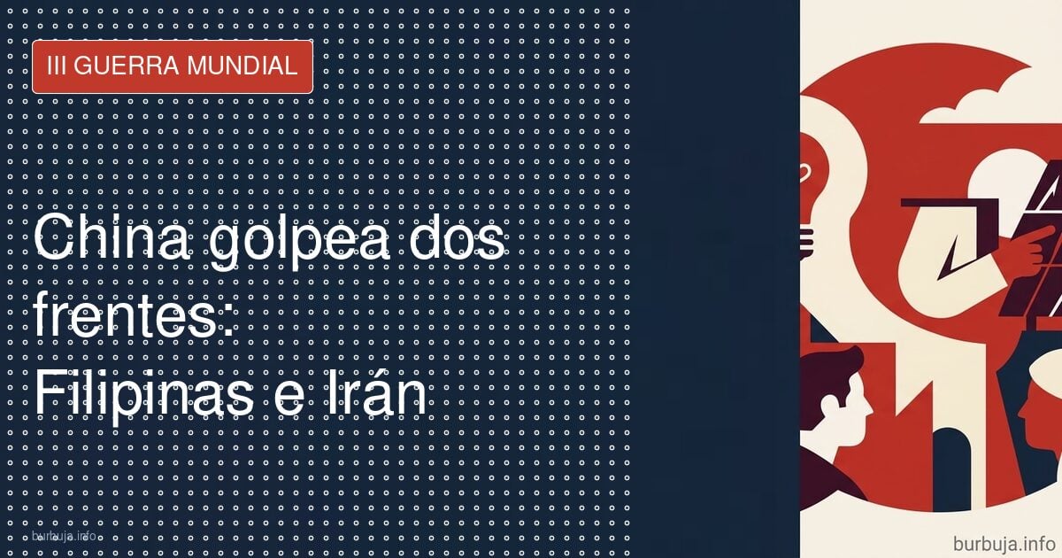 China golpea dos frentes: Filipinas e Irán