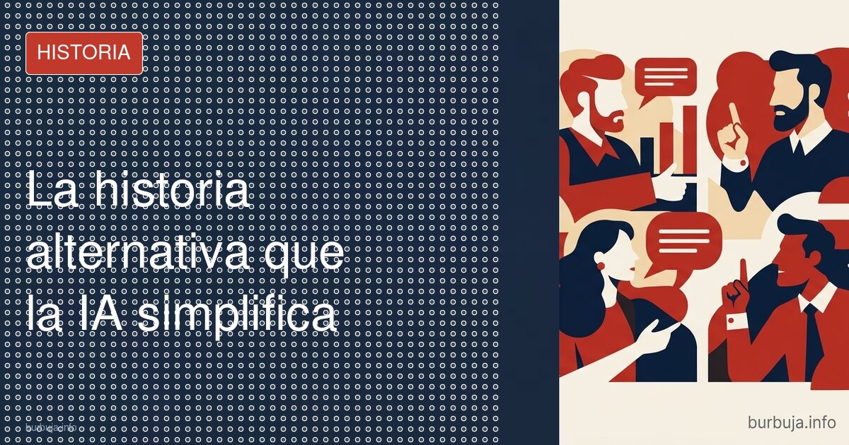 La historia alternativa que la IA simplifica