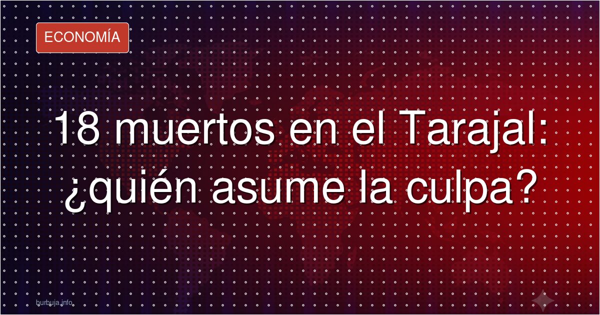 18 muertos en el Tarajal: ¿quién asume la culpa?