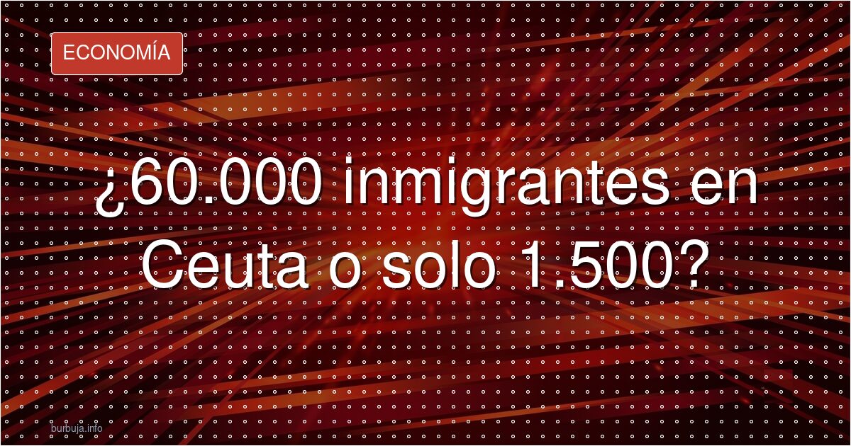 ¿60.000 inmigrantes en Ceuta o solo 1.500?