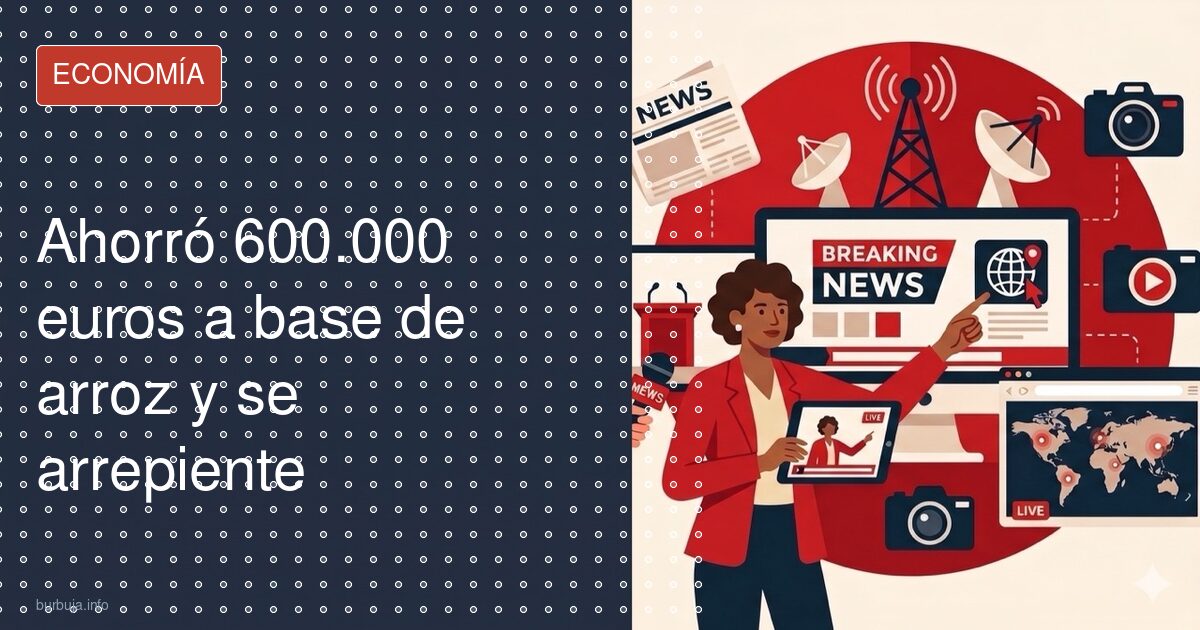 Ahorró 600.000 a base de arroz y 20 años