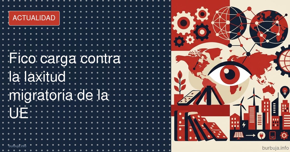 Fico carga contra la laxitud migratoria de la UE