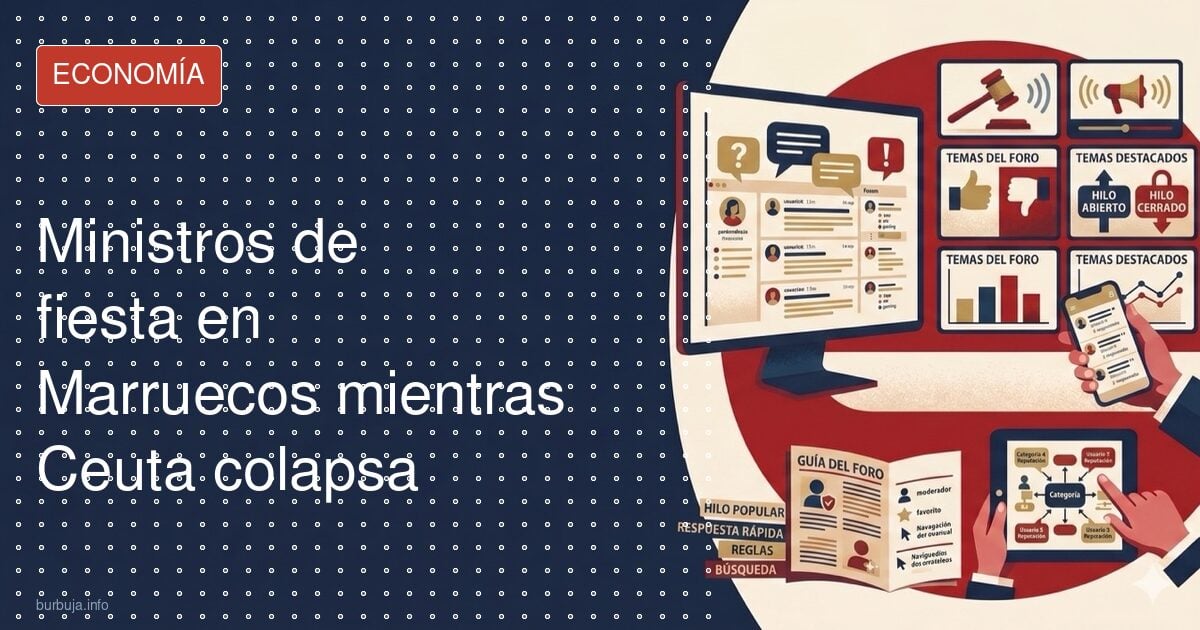 Ministros de fiesta en Marruecos mientras Ceuta colapsa