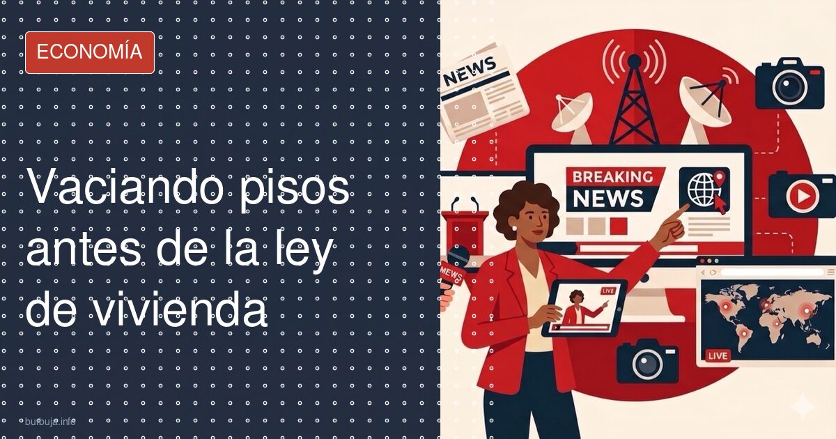 Vaciando pisos antes de la ley de vivienda