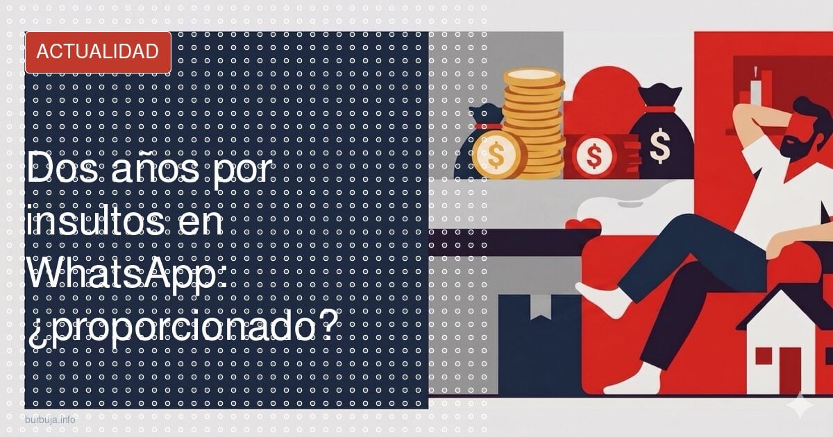 Dos años de alejamiento por insultos por WhatsApp