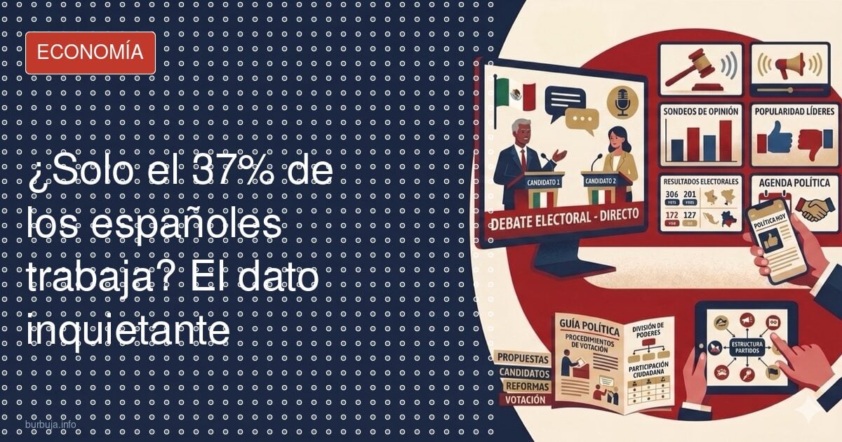 Solo el 37% trabaja: ¿quién sostiene España?