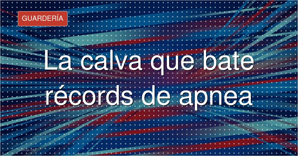 ¿La calvicie es la clave del récord de apnea?