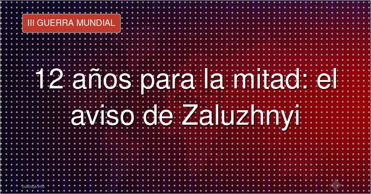 Zaluzhnyi: la OTAN no alcanzará a Rusia ni en 12 años