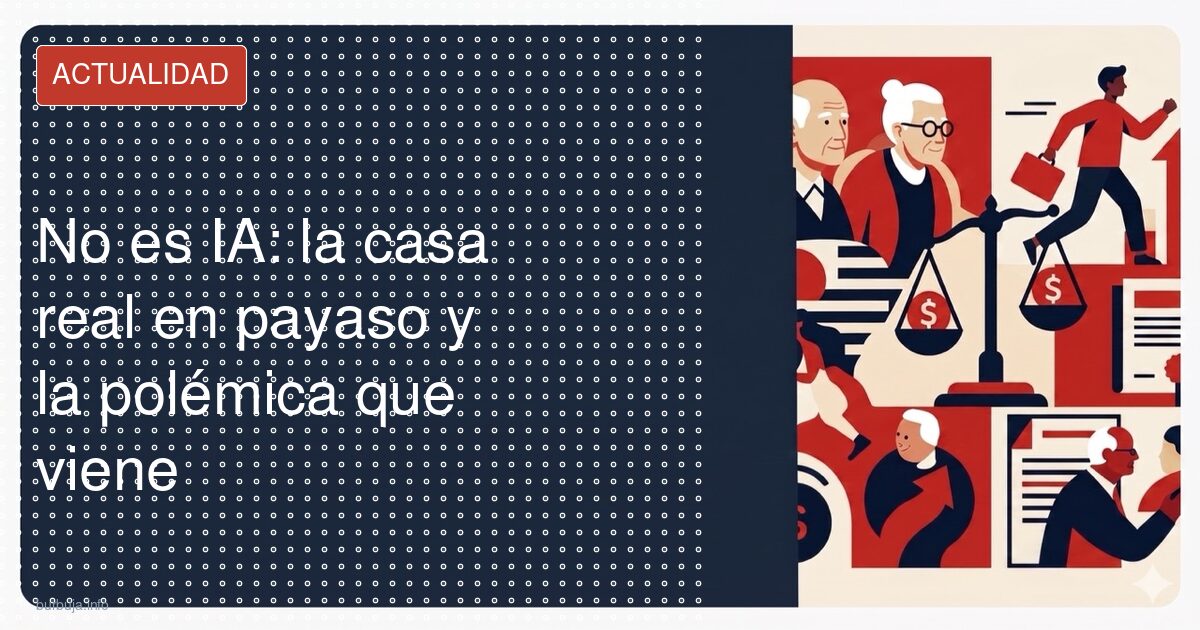 ¿Payasos? No, es la Casa Real en Mallorca