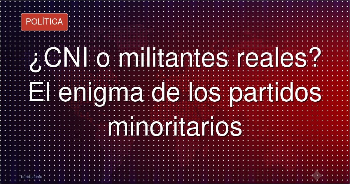 ¿Militantes o agentes del CNI?